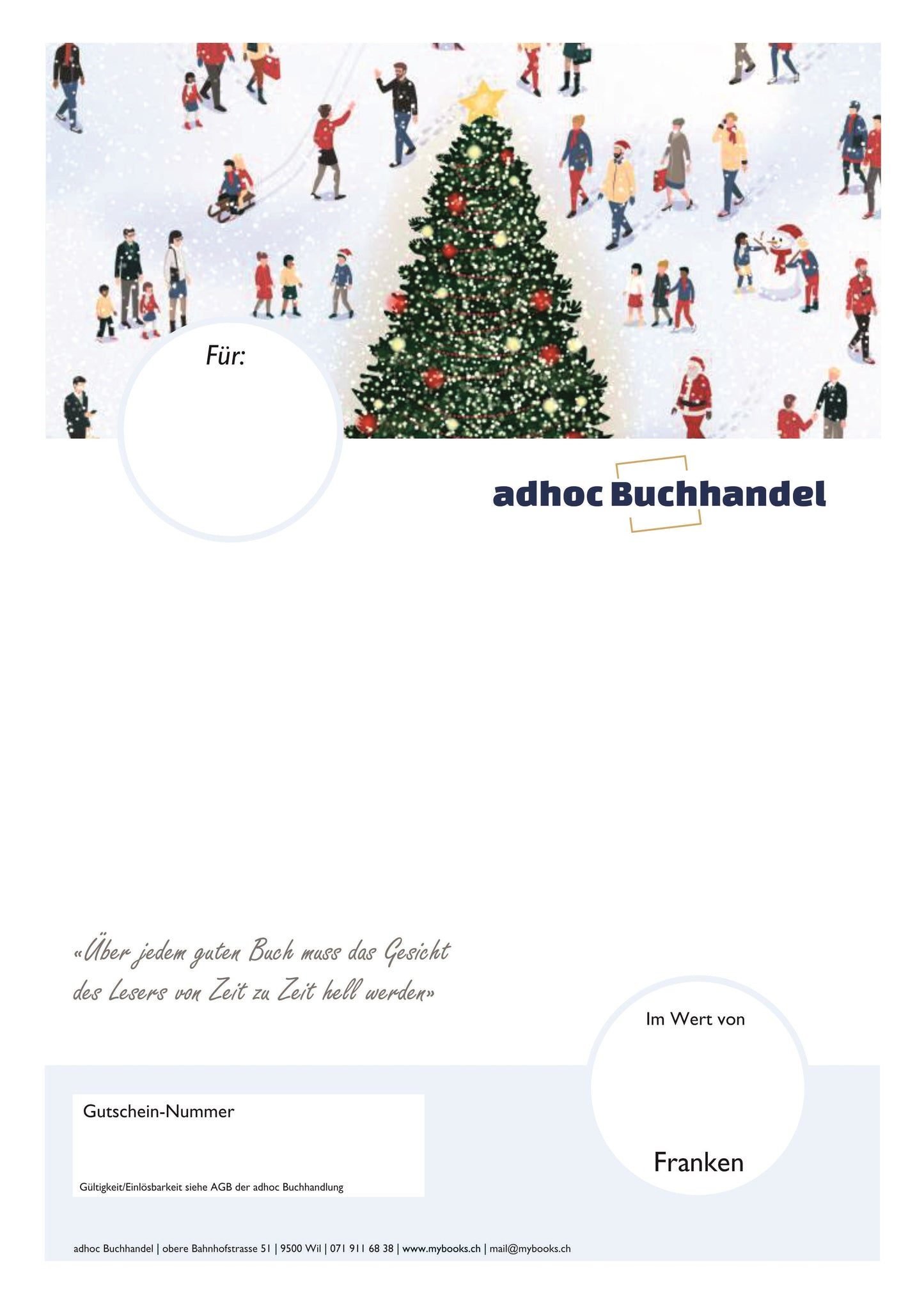 PDF Büchergutschein Weihnachten Wimmelbild