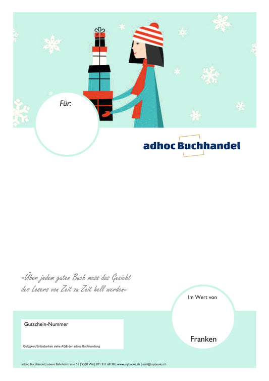 PDF Büchergutschein Weihnachten Mädchen
