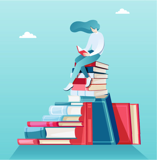 Büchergutschein Frau am Lesen