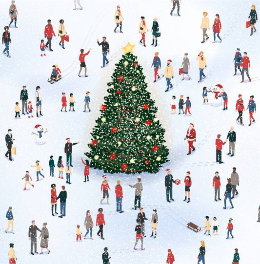 Büchergutschein Weihnachten Wimmelbild